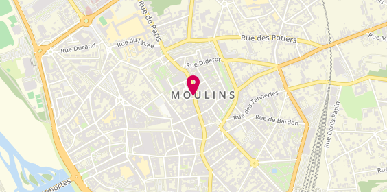 Plan de Mutuelle de Poitiers Assurances, 3 place de l'Hôtel de Ville, 03000 Moulins