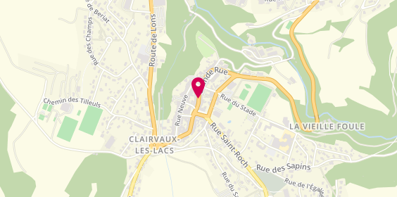 Plan de M M A, 15 Grande Rue, 39130 Clairvaux-les-Lacs
