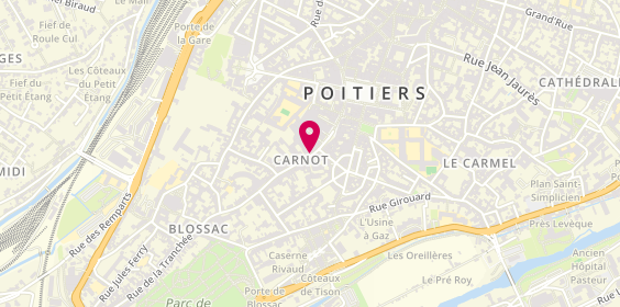 Plan de Mutuelle de Poitiers, 3 Rue Carnot, 86000 Poitiers