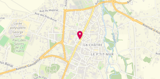 Plan de Aréas Assurances Fabien GEOFFRENET, 114 Rue Nationale, 36400 La Châtre