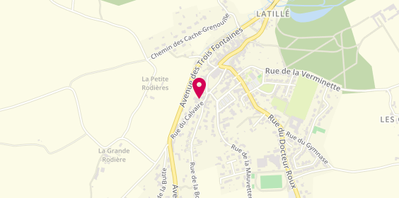 Plan de AXA Assurance et Banque Olivier et Murielle ROULET, 8 Carr du Bardeau, 86190 Latillé