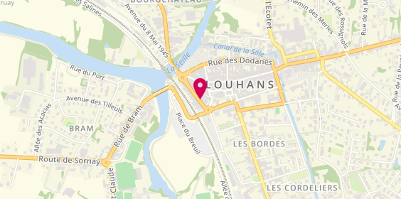 Plan de Louhans Assurances, 19 Bis Rue Lucien Guillemaut, 71500 Louhans