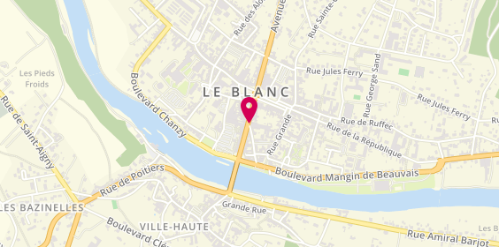 Plan de Abeille Assurances - le Blanc, Collin de Souvigny
15 Rue Pierre Colin de Souvigny, 36300 Le Blanc