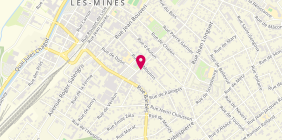 Plan de Allianz Kevin Gourdin, 47 Rue Beaubernard, 71300 Montceau-les-Mines