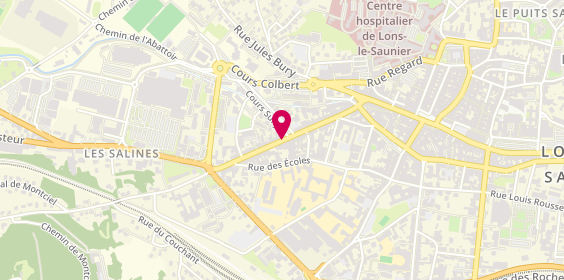 Plan de EIRL Agnes COMAS-LOUIS, 34 Rue Salines, 39000 Lons-le-Saunier