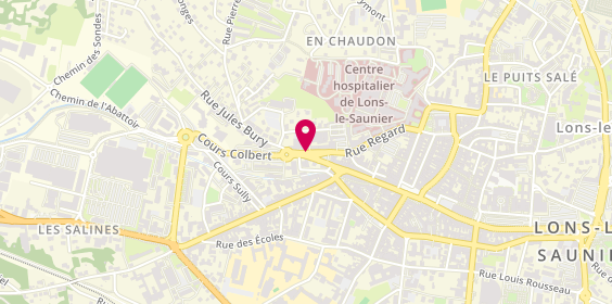 Plan de GMF Assurances LONS LE SAUNIER, 360 Rue Regard, 39000 Lons-le-Saunier