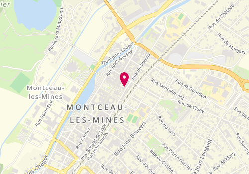 Plan de AXA, 8 Rue Rouget de Lisle, 71300 Montceau-les-Mines