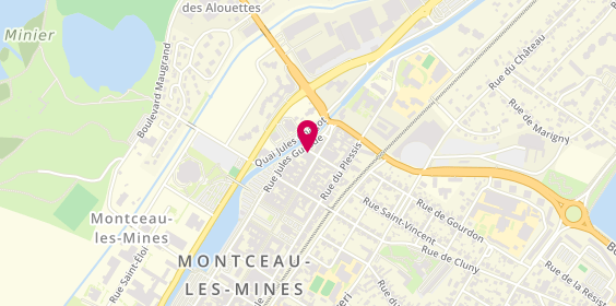 Plan de Caisse d'Epargne Montceau Centre, Rue Gaston Crémieux, 71300 Montceau-les-Mines