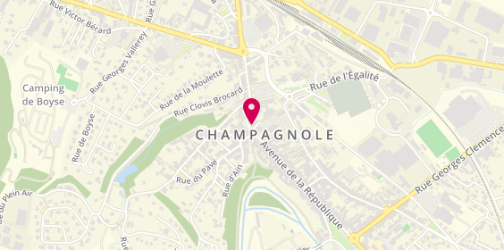Plan de Caisse d'Epargne, 5 avenue de la République, 39300 Champagnole