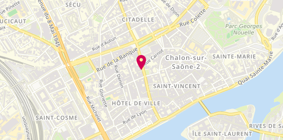 Plan de Radiance Mutuelle, 23 Rue Général Leclerc, 71100 Chalon-sur-Saône