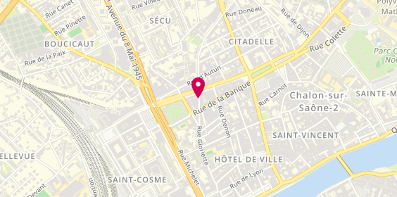 Plan de GMF Assurances CHALON SUR SAONE, 60 Rue Gloriette, 71100 Chalon-sur-Saône