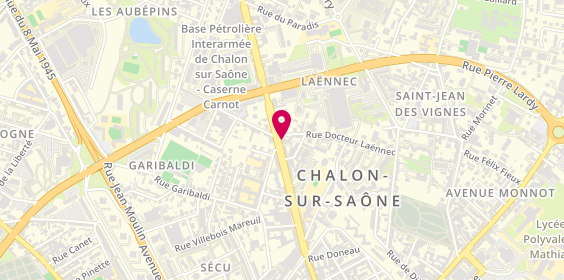 Plan de Mapa Prevoyante-Accidents, 52 avenue de Paris, 71100 Chalon-sur-Saône