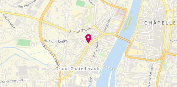 Plan de Axa Assurances, 2 Rue des Loges, 86100 Châtellerault