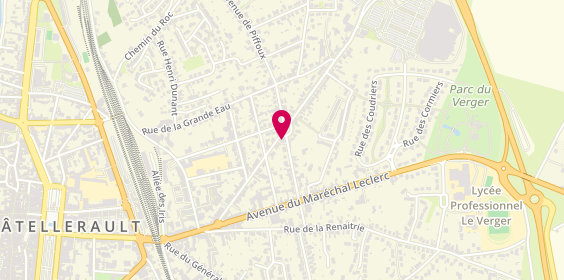 Plan de Allianz Assurance CHATELLERAULT - Guillaume LELOUP, 58 avenue Maréchal Foch, 86100 Châtellerault