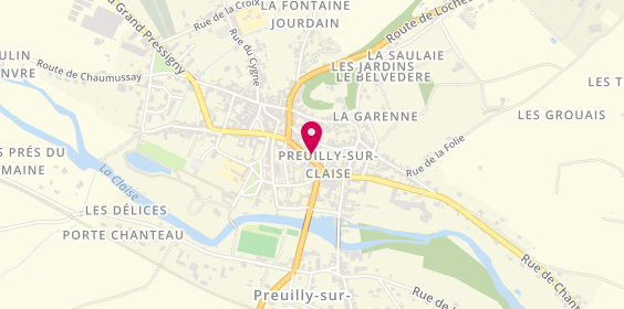 Plan de Groupama, 17 Grande Rue, 37290 Preuilly-sur-Claise