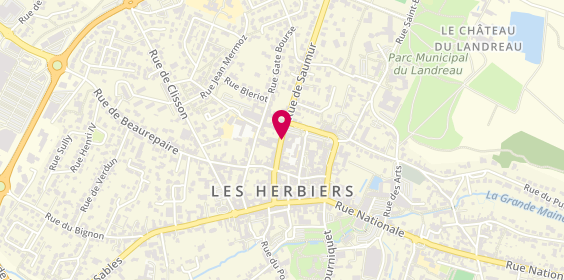 Plan de Agence Immobilière Lenain Les Herbiers, 14 Rue de Saumur, 85500 Les Herbiers