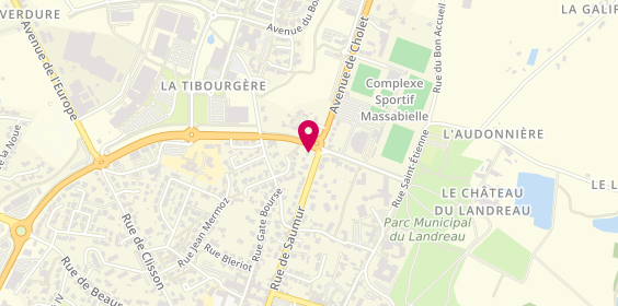 Plan de AXA Assurance et Banque GOINEAU Eric, 77 Rue de Saumur, 85500 Les Herbiers