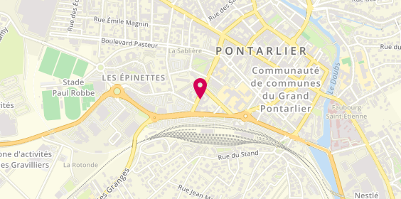Plan de Allianz Assurance PONTARLIER - Laurent ROTA, 15 Rue du Dr Grenier, 25302 Pontarlier