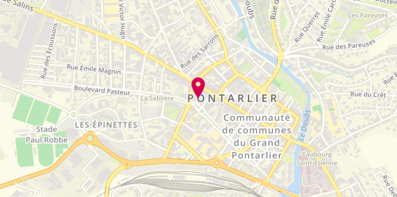 Plan de Groupama Grand Est, 7 Rue Demesmay, 25300 Pontarlier