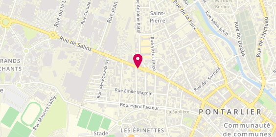 Plan de Manuel Berquand, 33 Rue de Salins, 25300 Pontarlier