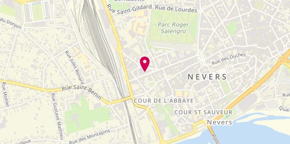 Plan de Matmut, 40 avenue Général de Gaulle, 58000 Nevers