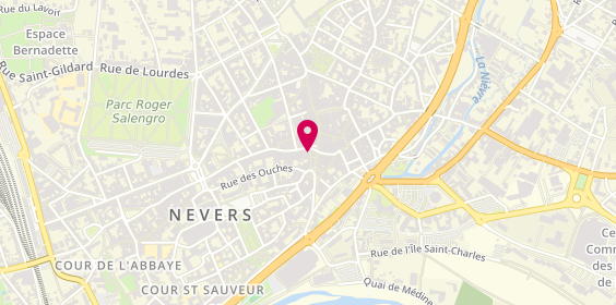 Plan de AESIO mutuelle, 5 place Saint-Sébastien, 58000 Nevers