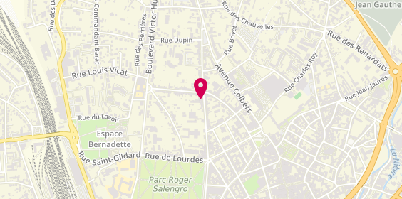 Plan de AXA Loic Bourgeot, 29 Rue Paul Vaillant-Couturier, 58000 Nevers