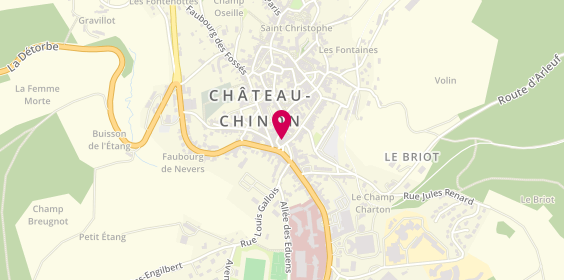 Plan de AXA, 7 Place Notre Dame, 58120 Château-Chinon (Ville)