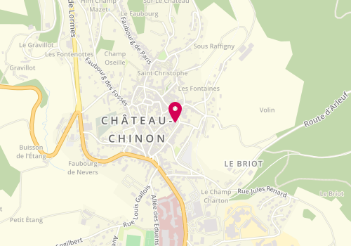 Plan de Caisse d'Epargne Chateau Chinon, 27 Boulevard de la République, 58120 Château-Chinon (Ville)