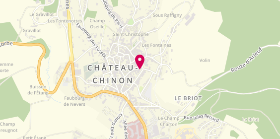 Plan de Caisse d'Epargne Chateau Chinon, 27 Boulevard de la République, 58120 Château-Chinon (Ville)