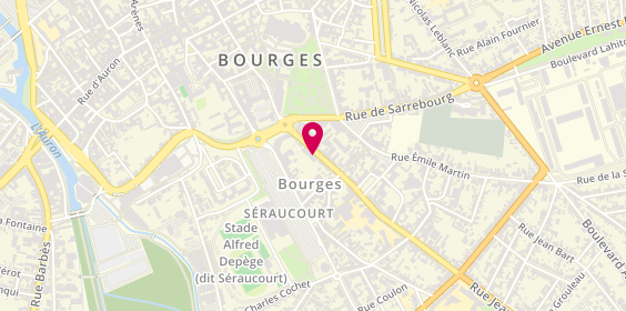 Plan de La Médicale Bourges, 10 Rue Jean Baffier, 18000 Bourges