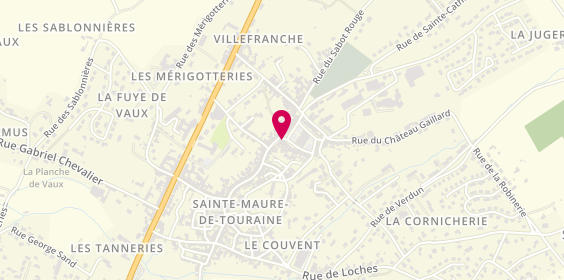 Plan de Mutuelle de Poitiers Assurances, 28 place du Maréchal Leclerc, 37800 Sainte-Maure-de-Touraine