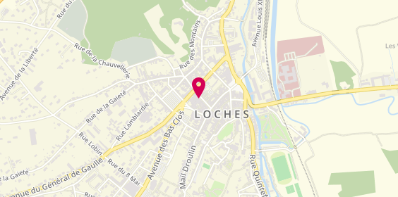 Plan de Caisse d'Epargne (Agence de Loches), 17-19 Rue Picois, 37600 Loches