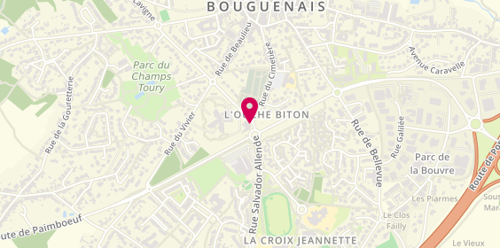 Plan de Agence Bouguenais, 2 Rue Eugène Pottier, 44340 Bouguenais