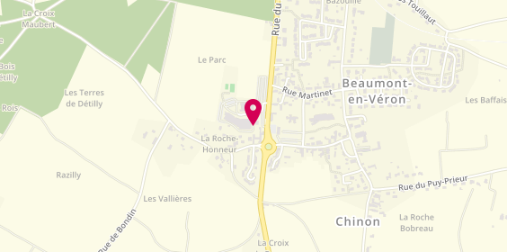 Plan de Aréas Assurances Mélanie GAUCHER, 6 Rue du parc, 37420 Beaumont-en-Véron
