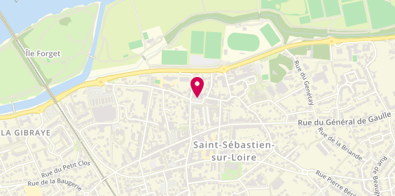 Plan de AXA Assurance et Banque Mélanie BLOT - David BOIVIN, 12 place de l'Église, 44230 Saint-Sébastien-sur-Loire