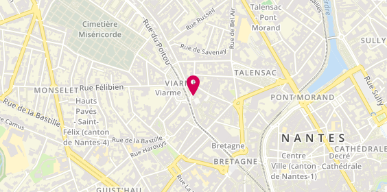 Plan de M.B.A Mutuelle, 3 Viarme, 44000 Nantes