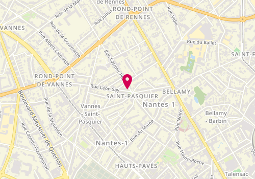 Plan de Stanislas Rouillon, 1 Rue Casimir Périer, 44000 Nantes