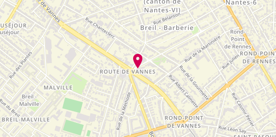 Plan de Agence Sainte Therese, 103 Boulevard des Américains, 44300 Nantes