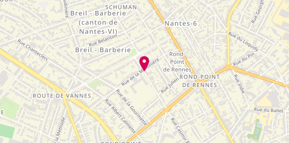 Plan de AXA Assurance Vincent ALLARD DE GRANDMAISON, 36 Rue Cardinal Richard, 44300 Nantes