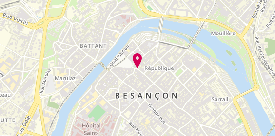 Plan de La France Mutualiste, 5 Rue des Granges, 25000 Besançon