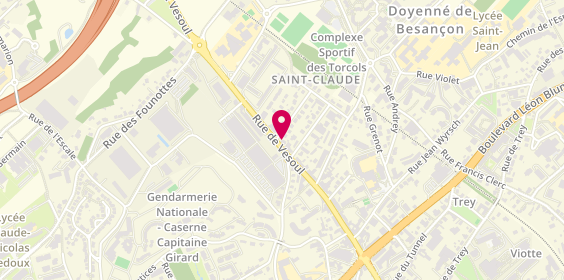 Plan de MAAF Assurances BESANCON ST CLAUDE, 78 Rue de Vesoul, 25000 Besançon