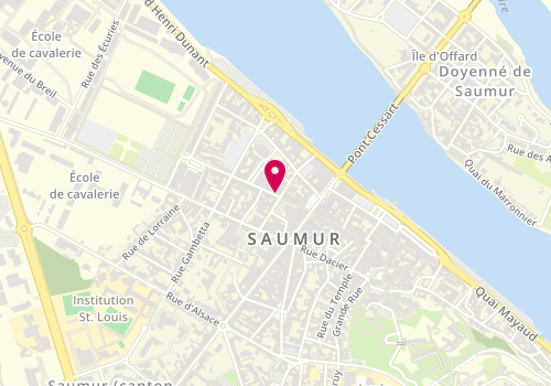 Plan de GAUVIN Jean-Hugues, 32 Rue Saint Nicolas, 49400 Saumur