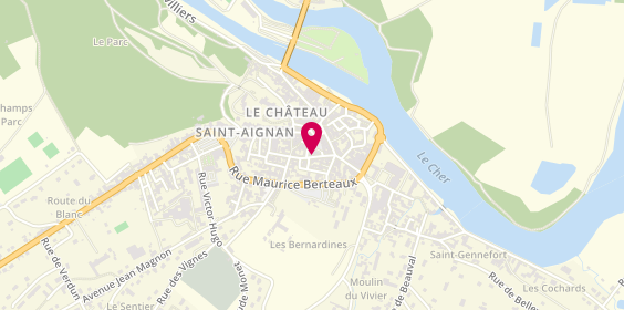 Plan de Caisse d'Epargne Saint-Aignan-sur-Cher, 12 place de la Paix, 41110 Saint-Aignan
