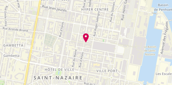Plan de Aréas Assurances, 10 Rue de la Paix, 44600 Saint-Nazaire