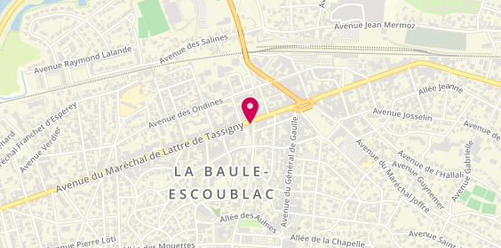 Plan de Agence de la Baule, 214 avenue du Maréchal de Lattre de Tassigny, 44500 La Baule-Escoublac