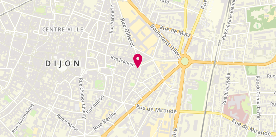 Plan de Point de rencontre mutuelle INTERIALE Dijon, 60 Rue Jeannin, 21000 Dijon