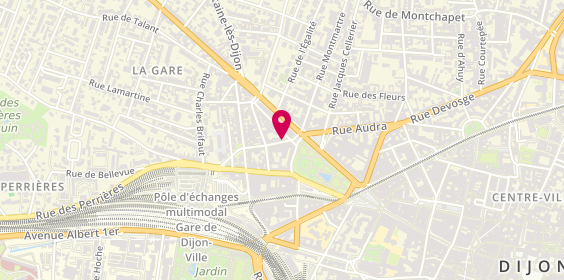 Plan de GAN ASSURANCES DIJON OUEST Assurances RIGAL, 10 avenue Maréchal Foch, 21000 Dijon