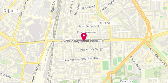 Plan de MMA, 36 avenue Raymond Poincaré, 21000 Dijon