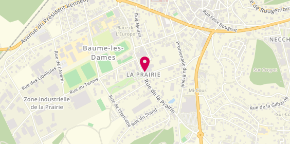 Plan de Caisse d'Epargne, 20 Rue des Glycines, 25110 Baume-les-Dames
